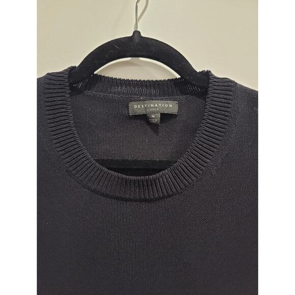J Crew Destination Sweater Pullover Men's Sz M Long Sleeve Workwear Black - Picture 4 of 10